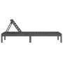 Liege aus massivem, grauem Kiefernholz, 199,5 x 60 x 74 cm von , Liegen - Ref: Foro24-825069, Preis: 86,20 €, Rabatt: %
