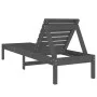 Liege aus massivem, grauem Kiefernholz, 199,5 x 60 x 74 cm von , Liegen - Ref: Foro24-825069, Preis: 86,20 €, Rabatt: %