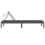 Liege aus massivem, grauem Kiefernholz, 199,5 x 60 x 74 cm von , Liegen - Ref: Foro24-825069, Preis: 86,20 €, Rabatt: %