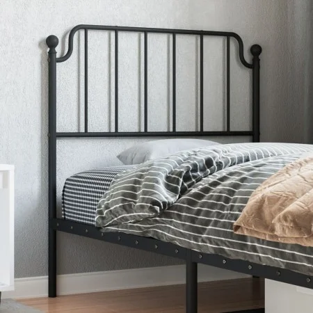 Cabecero de metal negro 90 cm de , Cabeceros y pies de cama - Ref: Foro24-373915, Precio: 23,79 €, Descuento: %