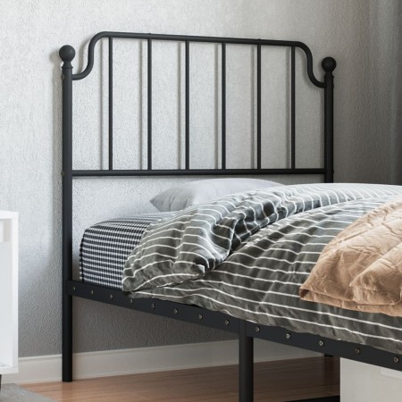 Kopfteil aus schwarzem Metall, 90 cm von , Kopf- und Fußteile - Ref: Foro24-373915, Preis: 24,20 €, Rabatt: %