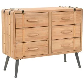 Solid fir wood chest of drawers 91x35x73 cm by vidaXL, Lockers and storage cabinets - Ref: Foro24-245774, Price: 205,53 €, Di...