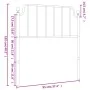 Cabecero de metal negro 90 cm de , Cabeceros y pies de cama - Ref: Foro24-373915, Precio: 23,79 €, Descuento: %