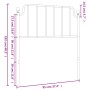 Kopfteil aus schwarzem Metall, 90 cm von , Kopf- und Fußteile - Ref: Foro24-373915, Preis: 24,20 €, Rabatt: %