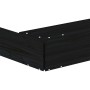 Sandbox with octagon seats solid black pine wood by , sandboxes - Ref: Foro24-825020, Price: 81,06 €, Discount: %