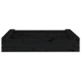 Sandbox with square seats in solid black pine wood by , sandboxes - Ref: Foro24-825034, Price: 61,76 €, Discount: %