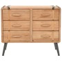 Kommode aus massivem Tannenholz, 91 x 35 x 73 cm von vidaXL, Schließfächer und Lagerschränke - Ref: Foro24-245774, Preis: 208...