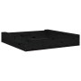 Sandbox with square seats in solid black pine wood by , sandboxes - Ref: Foro24-825034, Price: 61,76 €, Discount: %