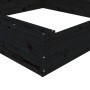 Sandbox with square seats in solid black pine wood by , sandboxes - Ref: Foro24-825034, Price: 61,76 €, Discount: %