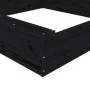 Sandbox with square seats in solid black pine wood by , sandboxes - Ref: Foro24-825034, Price: 60,89 €, Discount: %