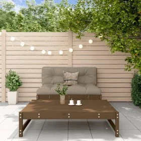 Garden furniture set 2 pieces solid honey brown pine wood by , Modular outdoor sofas - Ref: Foro24-825726, Price: 151,37 €, D...