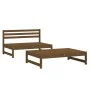Garden furniture set 2 pieces solid honey brown pine wood by , Modular outdoor sofas - Ref: Foro24-825726, Price: 151,37 €, D...