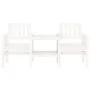 Garden bench with 2-seater table solid white pine wood by , garden benches - Ref: Foro24-825150, Price: 162,10 €, Discount: %