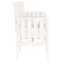 Gartenbank mit 2-Sitzer-Tisch aus massivem weißem Kiefernholz von , Gartenbänke - Ref: Foro24-825150, Preis: 164,64 €, Rabatt: %