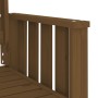 Garden bench with 2-seater table solid honey brown pine wood by , garden benches - Ref: Foro24-825152, Price: 179,65 €, Disco...