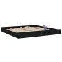 Sandkasten mit quadratischen Sitzen aus massivem schwarzem Kiefernholz von , Sandkästen - Ref: Foro24-825048, Preis: 148,78 €...