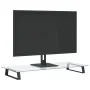 Monitorständer aus gehärtetem Glas und schwarzem Metall, 80 x 35 x 8 cm von , Computersockel und -erhöhungen - Ref: Foro24-37...