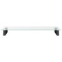 Monitorständer aus gehärtetem Glas und schwarzem Metall, 80 x 35 x 8 cm von , Computersockel und -erhöhungen - Ref: Foro24-37...