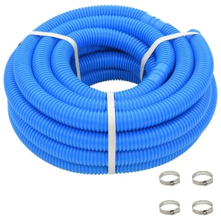 Pool hose with blue 38 mm clamps 12 m by vidaXL, Pool cleaning hoses - Ref: Foro24-91750, Price: 45,83 €, Discount: %