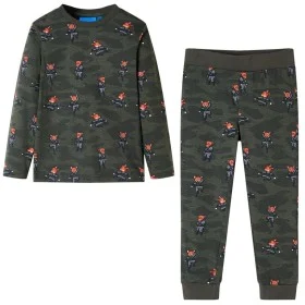 Khakifarbener Langarm-Kinderpyjama 128 von , Kinderpyjamas - Ref: Foro24-12687, Preis: 12,50 €, Rabatt: %