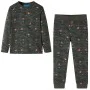 Khaki long-sleeved children's pajamas 128 by , Children's pajamas - Ref: Foro24-12687, Price: 12,50 €, Discount: %