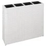 Tall planter with 4 white synthetic rattan pots by vidaXL, Pots and planters - Ref: Foro24-45427, Price: 135,01 €, Discount: %