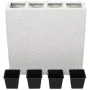 Tall planter with 4 white synthetic rattan pots by vidaXL, Pots and planters - Ref: Foro24-45427, Price: 135,01 €, Discount: %