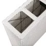 Tall planter with 4 white synthetic rattan pots by vidaXL, Pots and planters - Ref: Foro24-45427, Price: 135,01 €, Discount: %