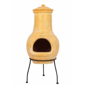 Redfire Chimenea Tampico arcilla amarilla 31x31x68 cm