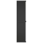 Armario de almacenaje exterior PP gris y negro 65x37x165 cm de , Taquillas y armarios de almacenamiento - Ref: Foro24-364201,...