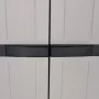 Grauer und schwarzer PP-Aufbewahrungsschrank für den Außenbereich, 65 x 37 x 165 cm von , Schließfächer und Lagerschränke - R...