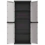 Gray and black PP outdoor storage cabinet 65x37x165 cm by , Lockers and storage cabinets - Ref: Foro24-364201, Price: 143,81 ...