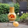 Redfire Chimenea Tampico arcilla amarilla 31x31x68 cm de RedFire, Chimeneas - Ref: Foro24-423892, Precio: 115,74 €, Descuento: %