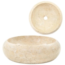 Lavabo de mármol crema 40x12 cm de vidaXL, Lavabos - Ref: Foro24-142767, Precio: 127,64 €, Descuento: %