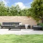Garden sofa set 5 pieces solid black pine wood by , Garden sets - Ref: Foro24-3186603, Price: 481,36 €, Discount: %