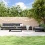 Juego de sofás de jardín 5 piezas madera maciza de pino negro de , Conjuntos de jardín - Ref: Foro24-3186603, Precio: 400,00 €