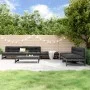 Gartentisch und hohe Hocker, 6 Stück, massives graues Kiefernholz von , Gartensets - Ref: Foro24-3186615, Preis: 596,97 €, Ra...