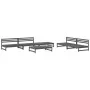 Garden table and high stools 6 pieces solid gray pine wood by , Garden sets - Ref: Foro24-3186615, Price: 597,53 €, Discount: %