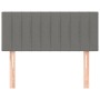 Kopfteil aus dunkelgrauem Stoff, 80 x 5 x 78/88 cm von , Kopf- und Fußteile - Ref: Foro24-346201, Preis: 31,76 €, Rabatt: %