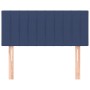 Kopfteil aus blauem Stoff, 100 x 5 x 78/88 cm von , Kopf- und Fußteile - Ref: Foro24-346234, Preis: 39,76 €, Rabatt: %