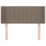 Taupe gray fabric headboard 93x16x78/88 cm by , Headboards and footboards - Ref: Foro24-3118992, Price: 48,18 €, Discount: %