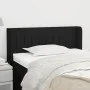 Cabecero de tela negro 93x16x78/88 cm de , Cabeceros y pies de cama - Ref: Foro24-3118990, Precio: 38,43 €, Descuento: %