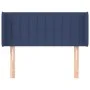 Kopfteil aus blauem Stoff, 83 x 16 x 78/88 cm von , Kopf- und Fußteile - Ref: Foro24-3118986, Preis: 45,11 €, Rabatt: %