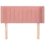 Cabecero de terciopelo rosa 93x16x78/88 cm de , Cabeceros y pies de cama - Ref: Foro24-3119047, Precio: 58,61 €, Descuento: %
