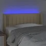 Kopfteil aus cremefarbenem Stoff mit LED 83x16x78/88 cm von , Kopf- und Fußteile - Ref: Foro24-3123453, Preis: 49,56 €, Rabat...