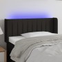 Kopfteil aus schwarzem Stoff mit LED 93x16x78/88 cm von , Kopf- und Fußteile - Ref: Foro24-3123458, Preis: 43,86 €, Rabatt: %
