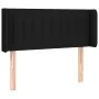 Black fabric headboard with LED 93x16x78/88 cm by , Headboards and footboards - Ref: Foro24-3123458, Price: 45,64 €, Discount: %