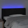 Black fabric headboard with LED 93x16x78/88 cm by , Headboards and footboards - Ref: Foro24-3123458, Price: 45,64 €, Discount: %