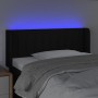 Kopfteil aus schwarzem Stoff mit LED 93x16x78/88 cm von , Kopf- und Fußteile - Ref: Foro24-3123458, Preis: 43,86 €, Rabatt: %