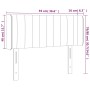 Kopfteil aus schwarzem Stoff mit LED 93x16x78/88 cm von , Kopf- und Fußteile - Ref: Foro24-3123458, Preis: 43,86 €, Rabatt: %